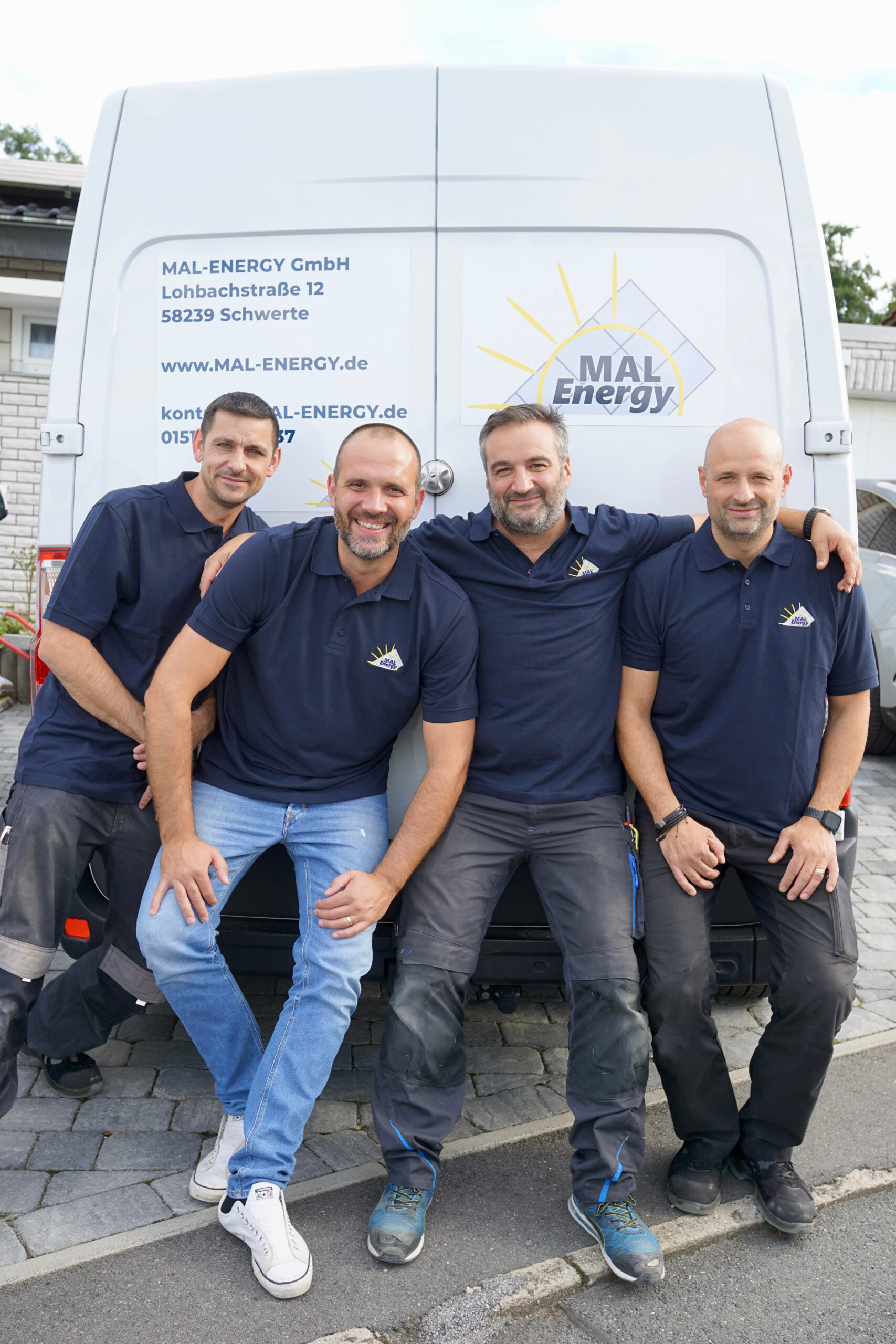 Das Team von MAL-Energy: Marco Ledic, Stefan Bleischwitz, Francesco Oppido, Domenico Loto